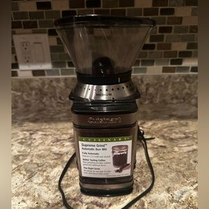 Cuisinart Burr Coffee Grinder in Black and Silver